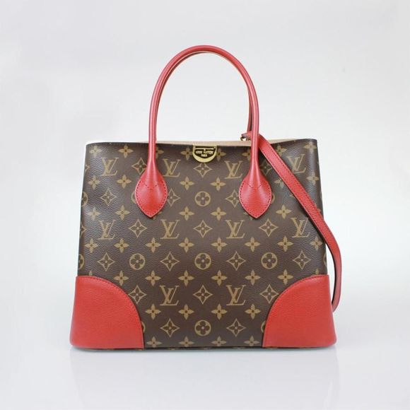 Louis Vuitton Flandrin Series 2 Way Bag Monogram Canvas/ Leather Cerise Red
